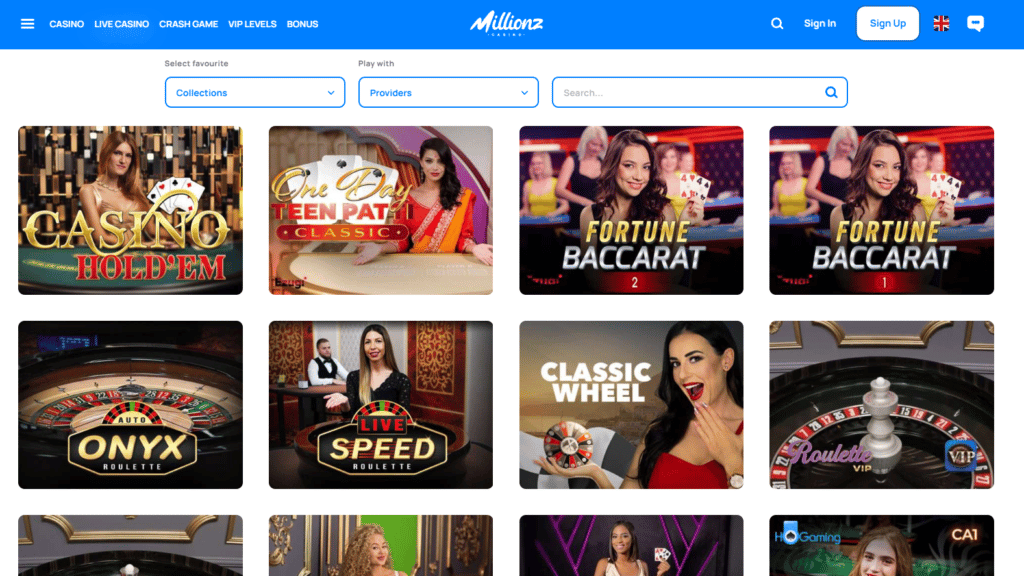 Casino LiveGame Millionz