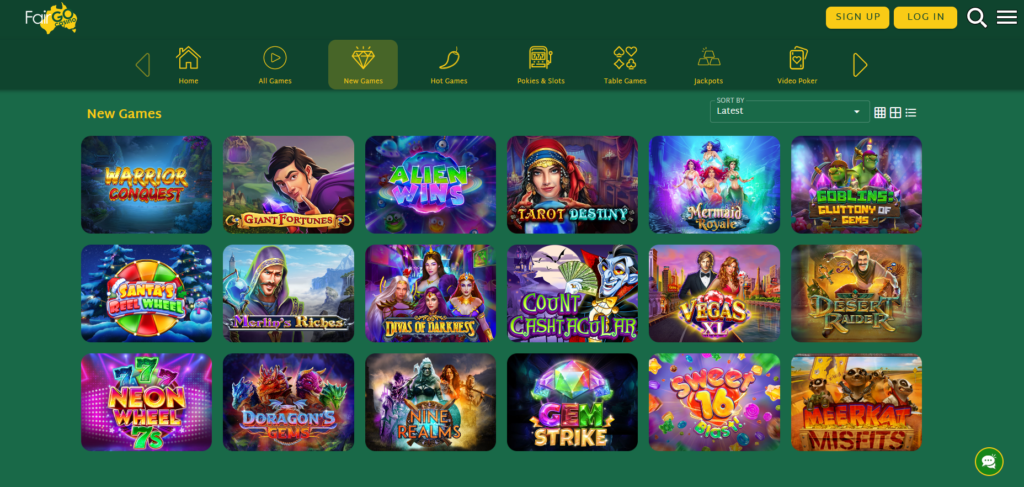 Fair Go Casino pokies and new games